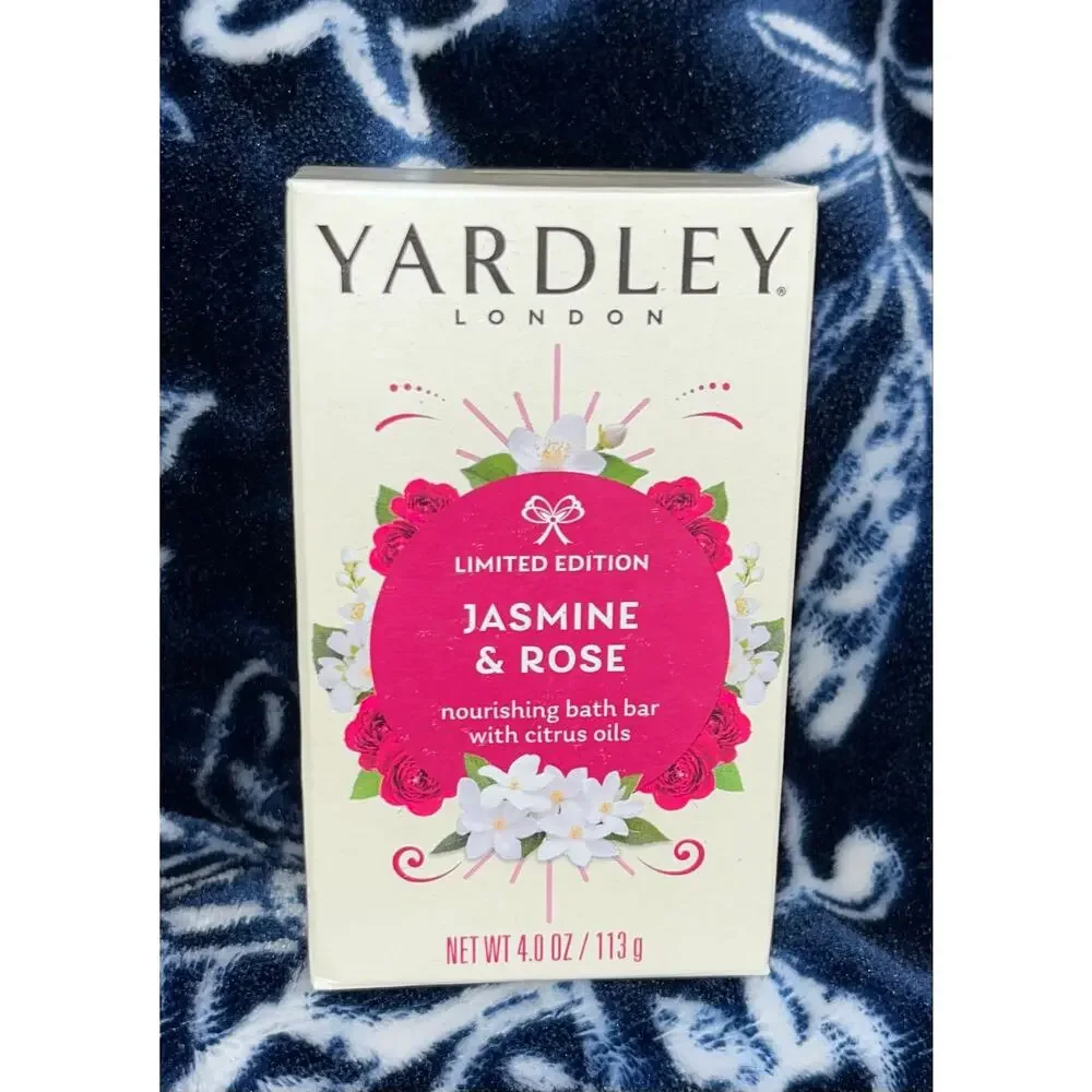 NIB! Yardley London Limited Edition Jasmine & Rose Nourishing Bath Bar 4.0 oz